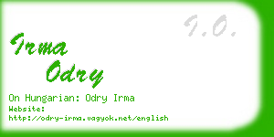 irma odry business card